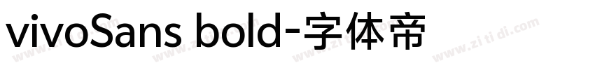 vivoSans bold字体转换